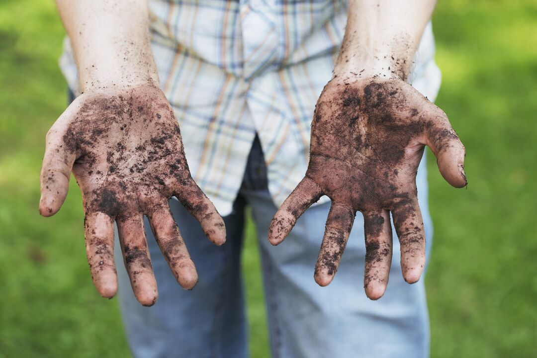 Dirty hands are the cause of parasitic infection